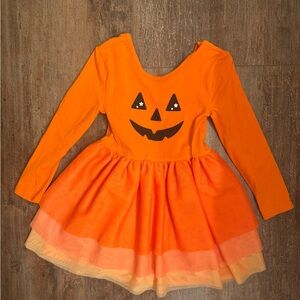 Old Navy Toddler Girls Orange Pumpkin Dress 4T